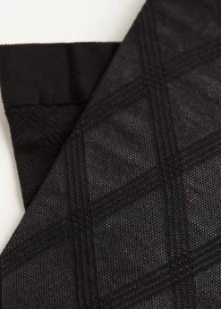 Kurze Socken mit Rautenmuster