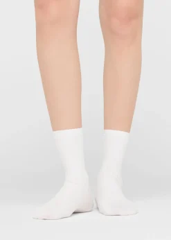 Kurze Socken mit Rippstrick