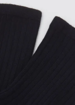 Kurze Socken mit Rippstrick