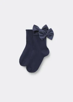 Kurze Socken mit Schleife für Mädchen