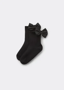 Kurze Socken mit Schleife für Mädchen