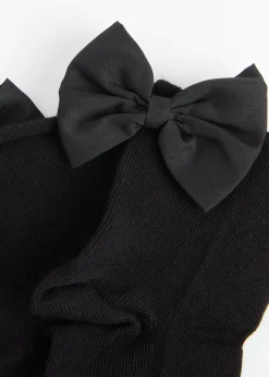 Kurze Socken mit Schleife für Mädchen