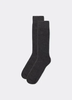 Kurze Socken mit Wolle und mit Kaschmir