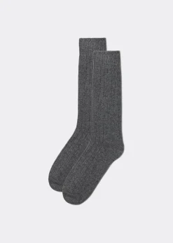 Kurze Socken mit Wolle und mit Kaschmir