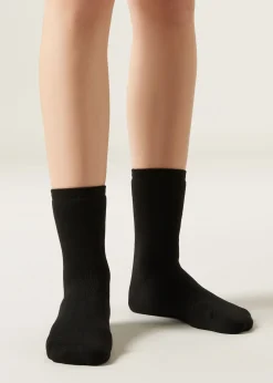Kurzsocken aus Thermo-Baumwolle
