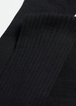 Lange gerippte Herrensocken mit Fil d‘Ecosse
