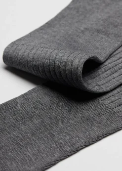 Lange gerippte Herrensocken mit Fil d‘Ecosse