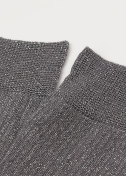 Lange gerippte Socken aus Baumwolle