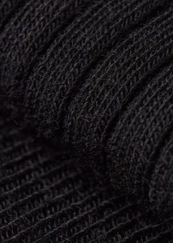 Lange gerippte Socken mit Cashmere