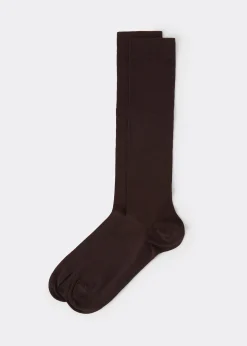 Lange Herrensocken aus elastischer Baumwolle