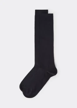 Lange Herrensocken aus elastischer Baumwolle