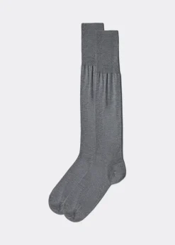 Lange Herrensocken mit Fil d‘Ecosse