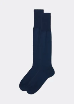 Lange Herrensocken mit Fil d‘Ecosse