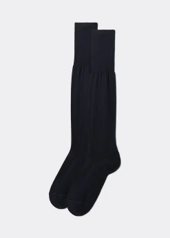 Lange Herrensocken mit Fil d‘Ecosse