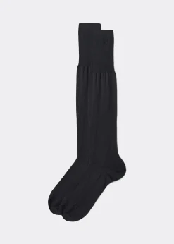 Lange Herrensocken mit Fil d‘Ecosse