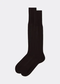Lange Herrensocken mit Fil d‘Ecosse