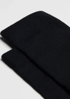 Lange Herrensocken mit Wolle und Baumwolle