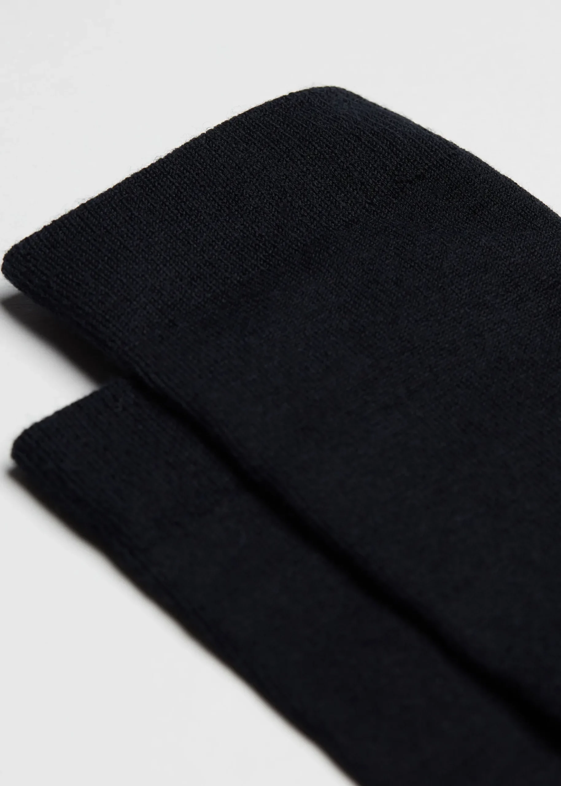 Lange Herrensocken mit Wolle und Baumwolle