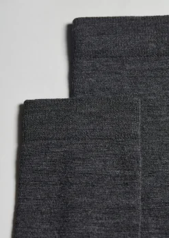 Lange Herrensocken mit Wolle und Baumwolle
