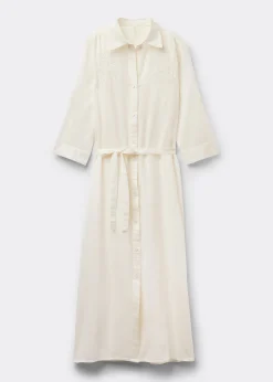 Langes Hemdblusenkleid