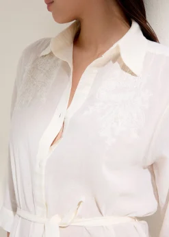 Langes Hemdblusenkleid