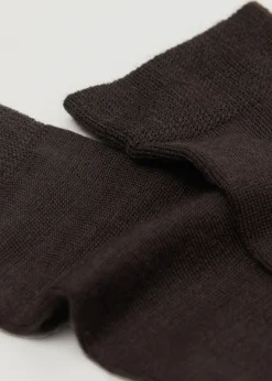 Lange Socken aus Wolle und Baumwolle