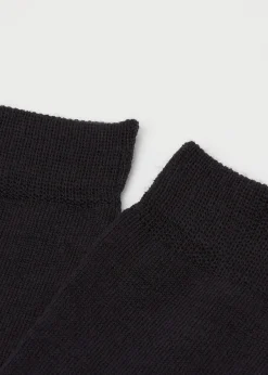 Lange Socken aus Wolle und Baumwolle