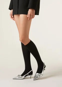 Lange Socken mit Cashmere