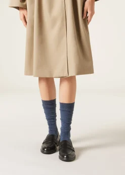 Lange Socken mit Cashmere