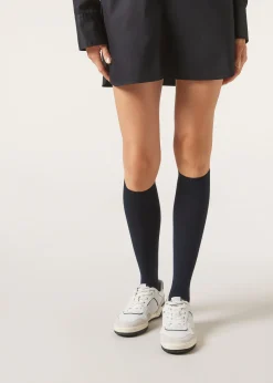 Lange Socken mit Cashmere