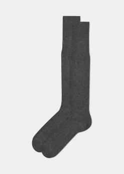 Lange Socken mit Kaschmir