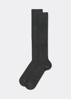 Lange Socken mit Kaschmir
