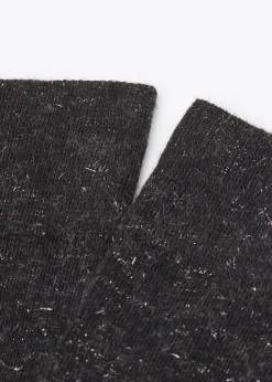 Lange Socken mit Kaschmir und Glitzer