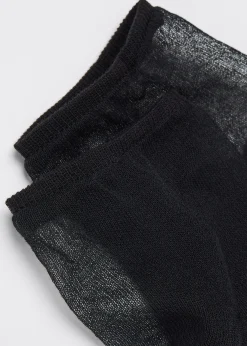Lange Socken mit offener Spitze