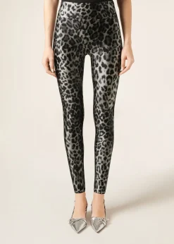 Leggings Silky Touch mit Animal-Muster
