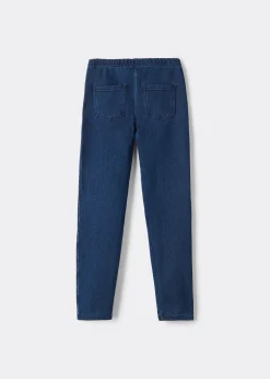 Mädchenleggings aus Thermodenim