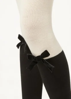 Mädchenstrumpfhose in Overknee-Optik aus Baumwolle