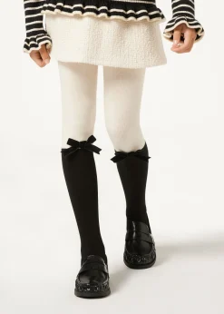 Mädchenstrumpfhose in Overknee-Optik aus Baumwolle