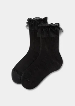 Oktoberfest-Damensocken mit romantischer Applikation