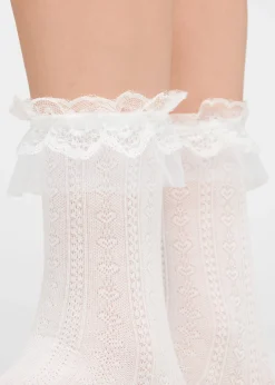 Oktoberfest-Damensocken mit romantischer Applikation