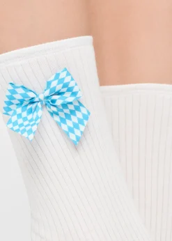 Oktoberfest-Damensocken mit romantischer Applikation
