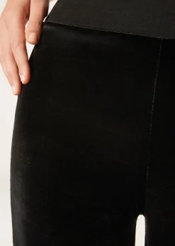 Palazzohose aus Samt