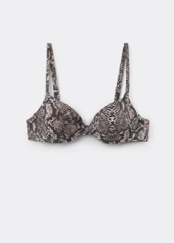 Push-up-Bikinioberteil Classic Snake