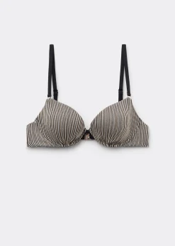 Push-up-Bikinioberteil Golden Stripes