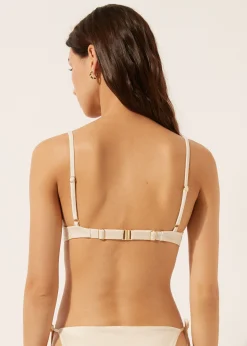 Push-up-Bikinioberteil Shiny Satin