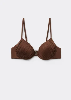 Push-up-Bikinioberteil Shiny Satin