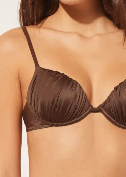 Push-up-Bikinioberteil Shiny Satin