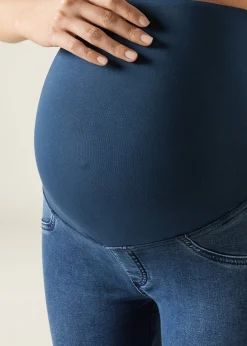 Schwangerschafts-Leggings aus Denim
