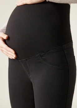 Schwangerschafts-Leggings aus Denim
