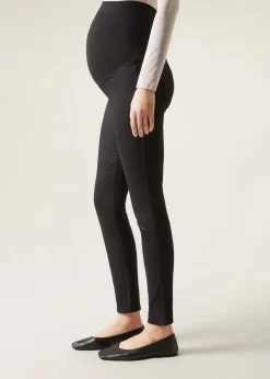 Schwangerschafts-Leggings aus Denim